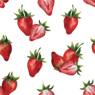 Böğürtlenli sulu boya deseni. 