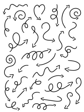 vektör karalama okları ayarlandı