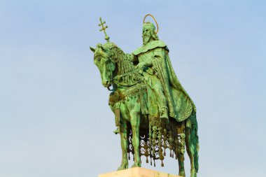 Budapeşte. Macaristan. Kral Stephen Statue.  