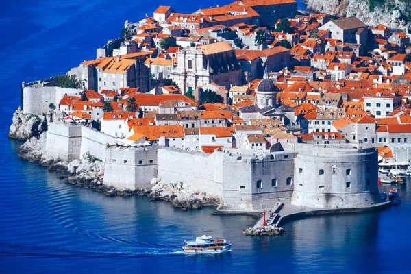 Dubrovnik, üst-görünümü. Hırvatistan.