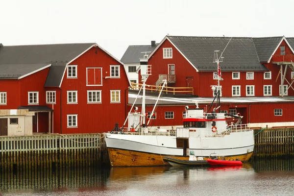 Noruega. Barcos de pescadores . — Fotografia de Stock