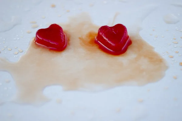 Gheață în formă de inimă — Fotografie, imagine de stoc