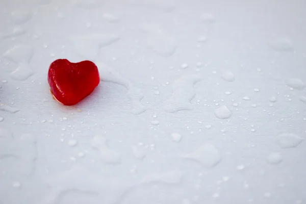 Gheață în formă de inimă — Fotografie, imagine de stoc