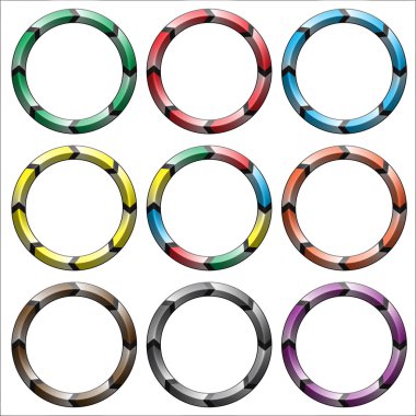 Daire, halka ok siyah gradyan