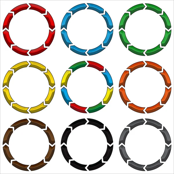 Cirkel, ring pilen — Stockfoto