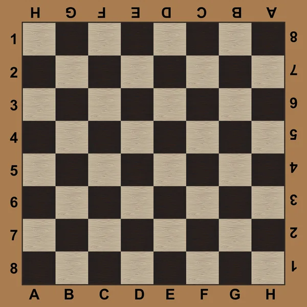 Houten schaakbord — Stockvector
