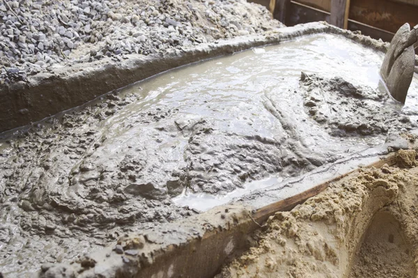 Bir çukur beton karma