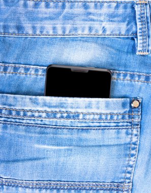 Dokunmatik ekran smartphone bir cebinde 