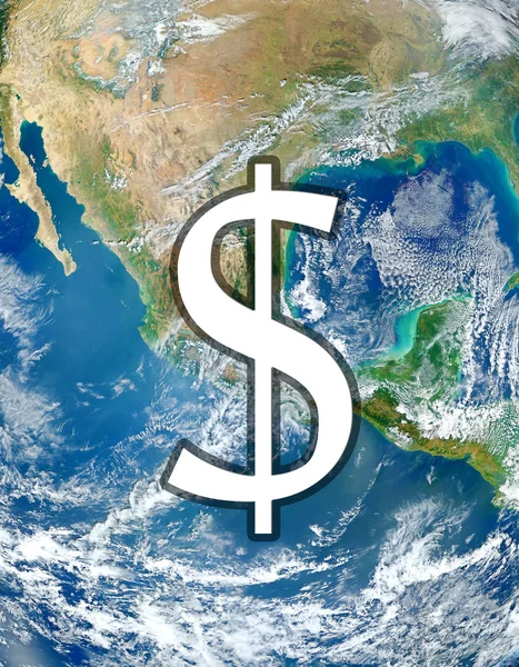 Símbolo del dinero dólar NASA — Foto de Stock