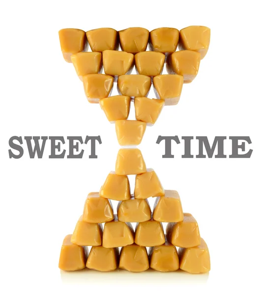 Caramel toffees. sweet time concept — Stock Photo, Image
