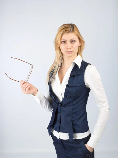 Business woman in a suit — Stock Photo, Image