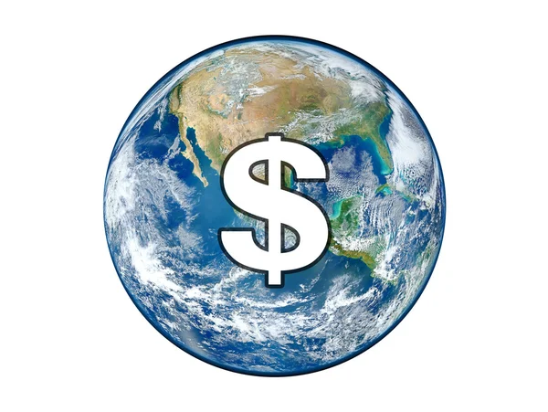 Symbool van geld dollar Nasa — Stockfoto