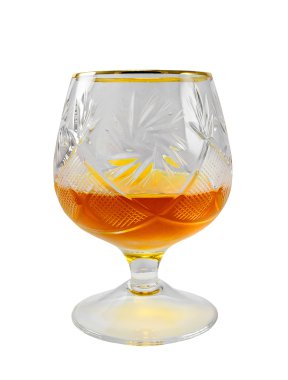 Yaşlı viski bir kristal cam