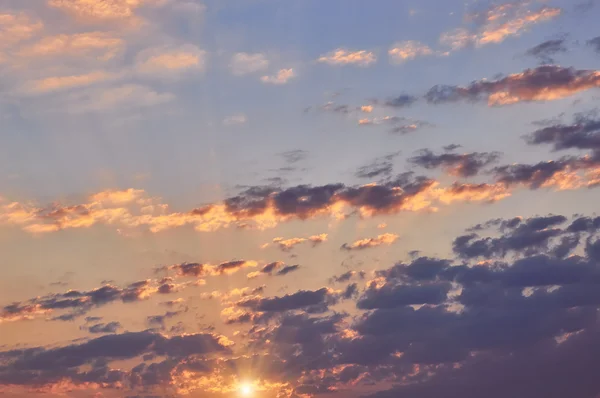 Evening sunset sky