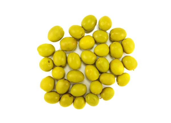 Šťavnaté zelené olivy — Stock fotografie