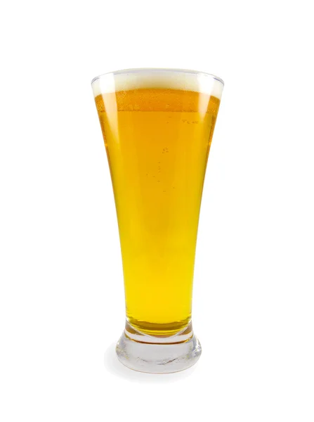 stock image Glass of beer with foam