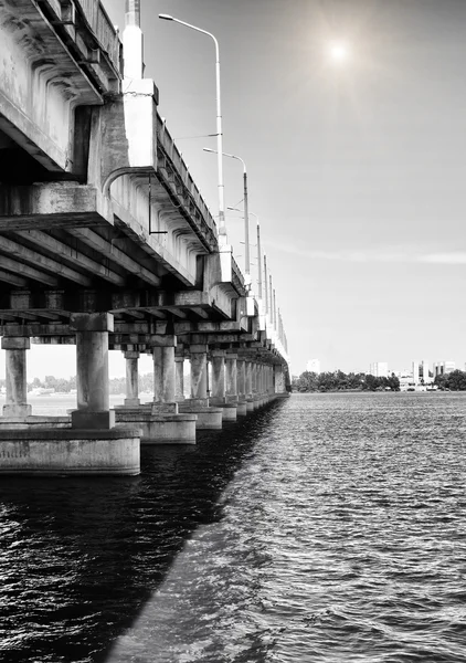 Long concrete bridge Stock Image