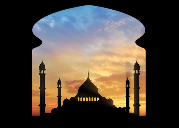 伊斯兰礼拜场所和祈祷 — 图库照片