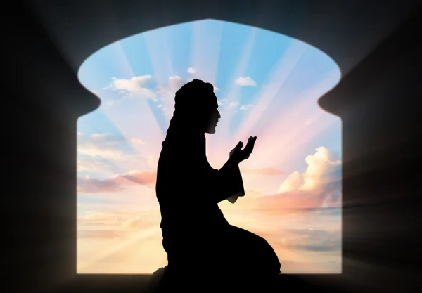 Muslim praying room of the mosque — Stock Photo, Image