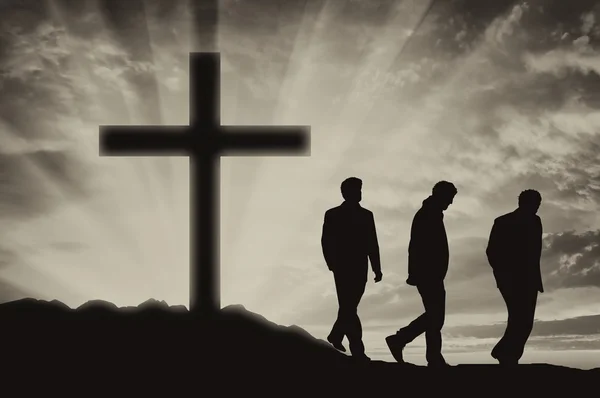 Three men Atheists — Stock Photo, Image