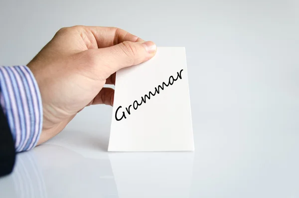 Concepto de texto gramatical — Foto de Stock