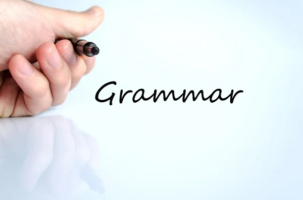 Concepto de texto gramatical — Foto de Stock