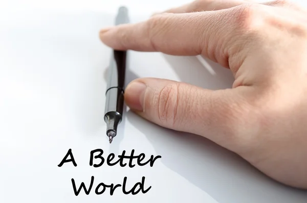 A better world text concept — Stock Photo, Image