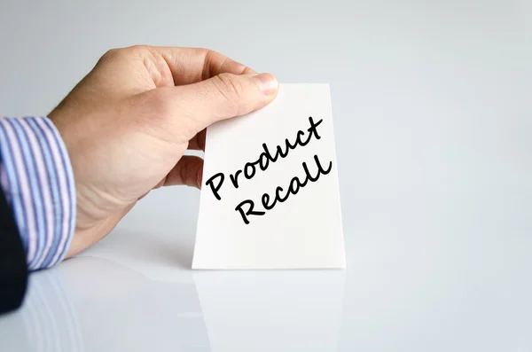 Product recall text concept — Stock Photo, Image