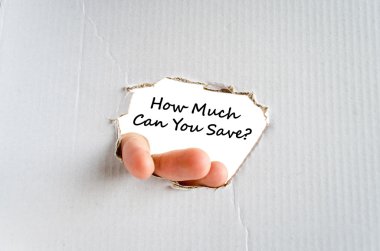 How much can you save text concept clipart