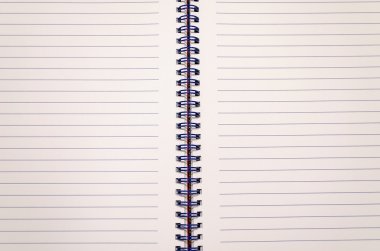 Boş boş sarmal not defteri