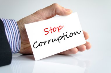 Yolsuzluk metin kavramı durdurmak