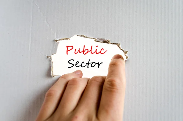 Publieke sector tekst concept — Stockfoto