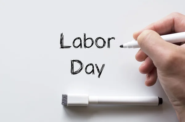 Labor day written on whiteboard — Stock Photo, Image