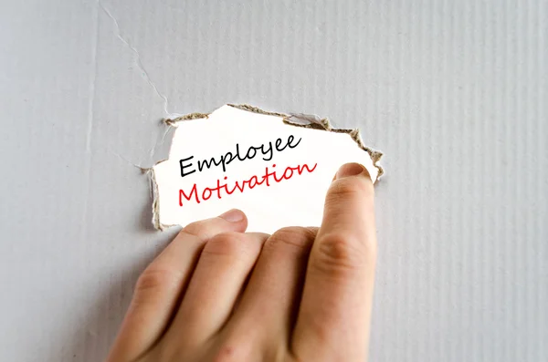 Mitarbeitermotivation Textkonzept — Stockfoto