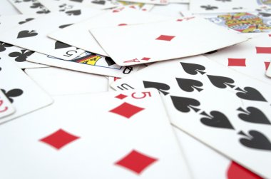 çok tozlu eski oyun kağıdı