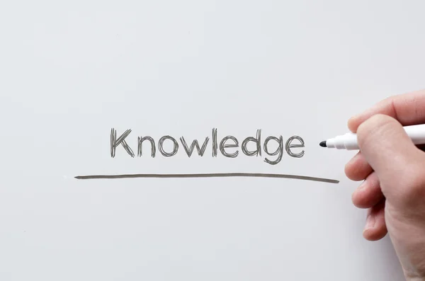 Knowledge written on whiteboard — Stock Photo, Image