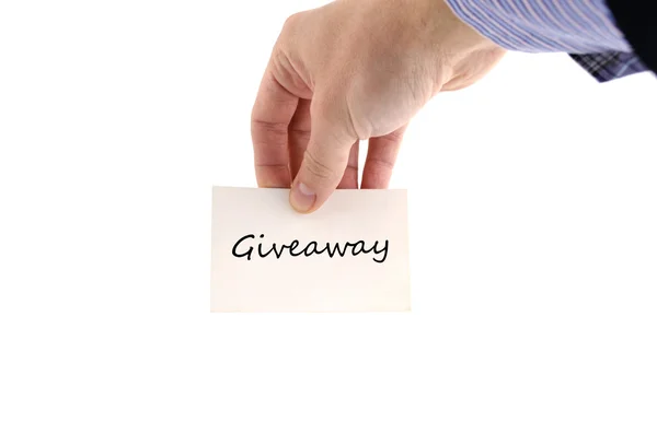 Giveaway text concept — Stock Photo, Image