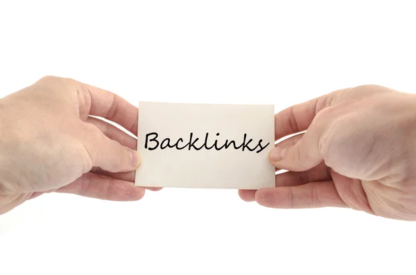 Concepto de texto Backlinks — Foto de Stock