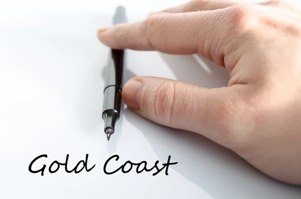 Gold coast text koncept — Stockfoto