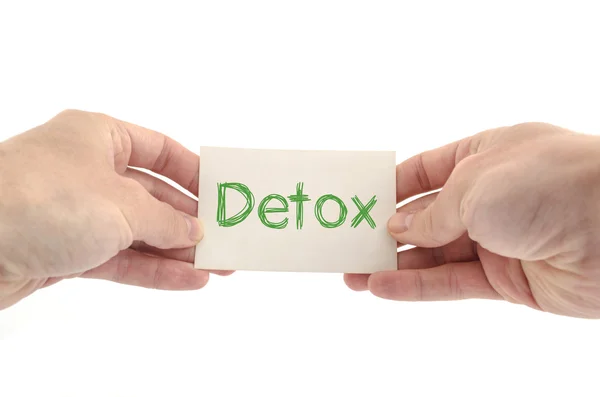 Detox szöveg fogalma — Stock Fotó