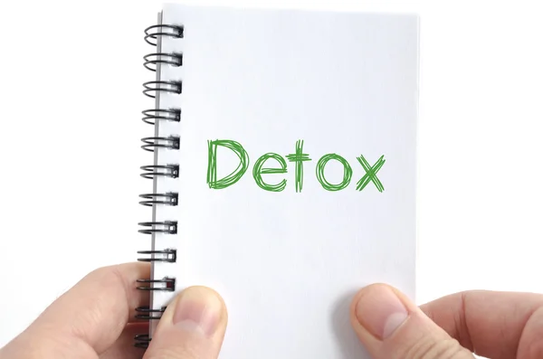 Conceito de texto Detox — Fotografia de Stock