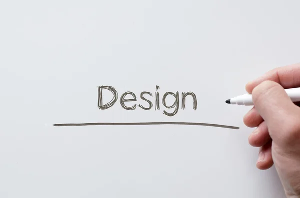 Design written on whiteboard — Stock Photo, Image