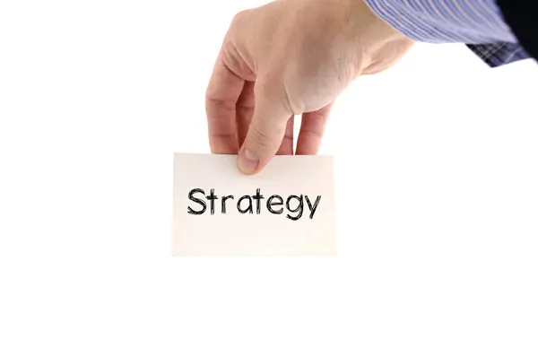 Concept de texte de stratégie — Photo