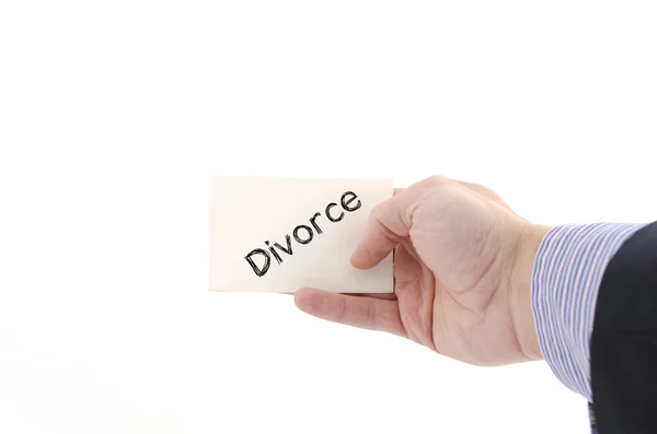Válás szöveg fogalma — Stock Fotó