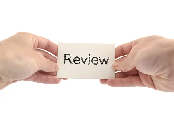 Review text concept — Stock Photo, Image