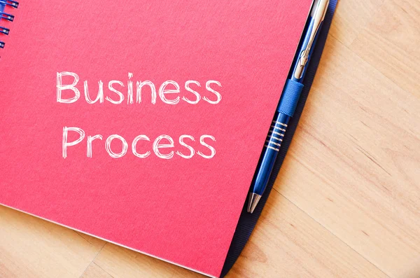 ビジネス プロセスの書き込みノートに — ストック写真