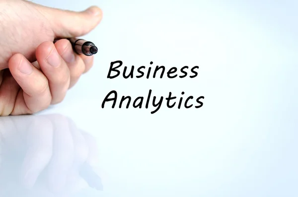 Business analytics text concept — Stock Photo, Image