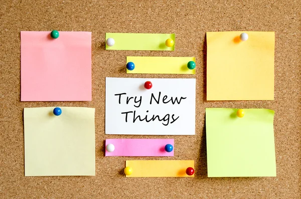 Try New Things Sticky Note Concept — Stock Photo, Image