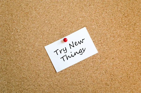 Try New Things Sticky Note Concept — Stock Photo, Image