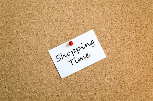 Shopping Time Note Concetto — Foto Stock